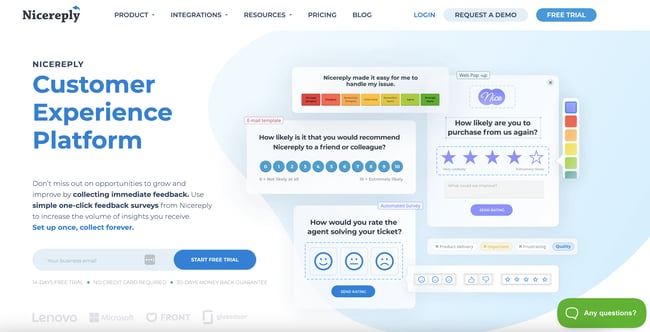 best survey software option_nicereply